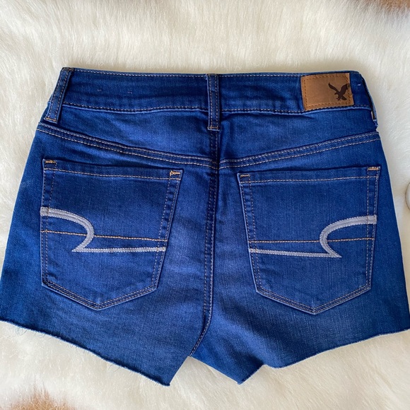 America Eagle Denim Shorts - Hi-Rise - Picture 3 of 4